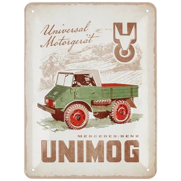 Unimog Blechschild