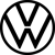 VW Logo schwarz - 300x300
