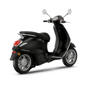 Vespa Primavera Elettrica 45 Schwarz Convinto Heck