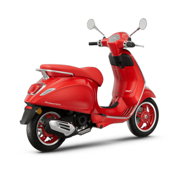 Vespa Primavera RED 50 Heck