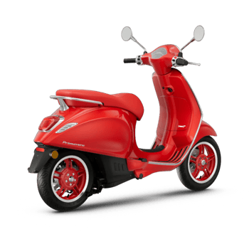 Vespa Primavera RED Elettrica 45 Rot RED Heck